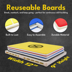 STRIKEXFORCE board in use with child striking demonstrating confidence building