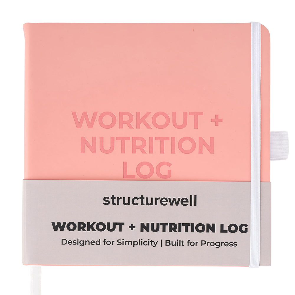 Structurewell front cover in soft blush showing compact durable planner benefit