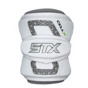 STX Cell VI elbow pads front view showing sleek white protection and mobility