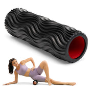 SUBCULTUREPICK foam roller front view showing textured surface and durable build for effective recovery
