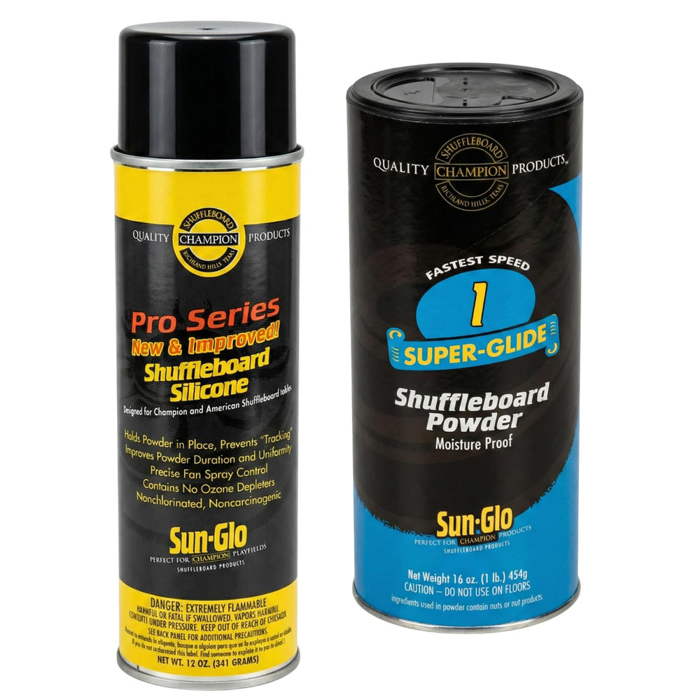 Sun-Glo front packaging showing bundle contents and fast-play benefit
