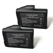 Sun Will rechargeable batteries front view showing matched pair and durable casing for longer warmth