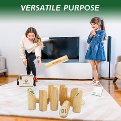 SunNordic throwing dowel in hand demonstrating comfortable grip and aim