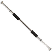 Sunny Health & Fitness front view of adjustable doorway chin-up bar showing full assembly and fit benefits
