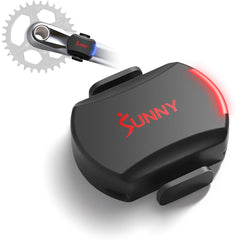 Sunny Health & Fitness front view of sensor showing compact design and quick install benefit