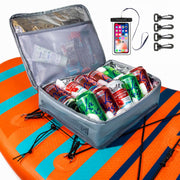 SUP-Now front view of gray cooler showing compact design and quick access