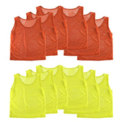 Super Z Outlet front view of 12 pinnies pack shows bright colors and team organization benefit