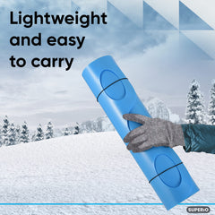 Superio snow slider mat close-up of handle for secure grip and control