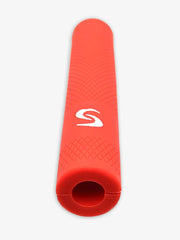 SuperSpeed Golf Squeeze fitted on a golf club grip demonstrating secure placement benefit