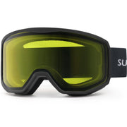 Supertrip front view of goggles showing wide panoramic lens and clear vision benefit