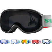 Supertrip front view showing full goggle fit and comfort for kids