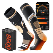 SURGOAL front packaging view showing XL heated socks and battery—clear product overview.