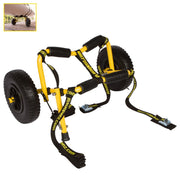 Suspenz front view yellow cart showing frame and setup convenience