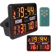 Suzile front view scoreboard showing bright team scores and period display for clear visibility