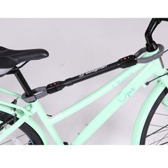 Swagman vinyl-coated hanger closeup protecting bike finish during transport