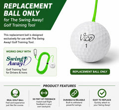 SWING AWAY! tethered golf ball in backyard practice, realistic shot feedback