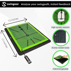 swingear close-up of turf texture and foam backing for realistic feel