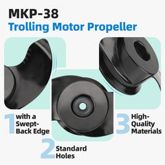 Sxkxm prop with drive pin and nut included for quick installation