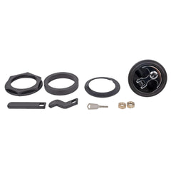 T-H Marine close detail of stainless stem and O-ring seal, highlights waterproof protection