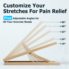 TABEKE close-up of angle adjustment mechanism for precise progressive stretching benefit