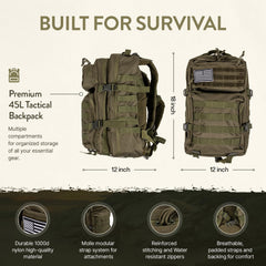 TacPreps emergency food and sealed water pouches demonstrating long-lasting nutrition
