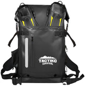 Tactiko front view showing waterproof pack and organized pockets benefit