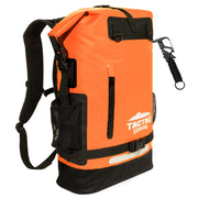 Tactiko Survival front view showing pack shape and waterproof benefits