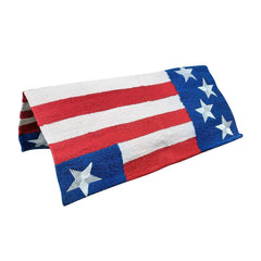 Tahoe Tack front view of American flag blanket showing full pattern and patriotic appeal