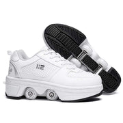 TAILORIA front view convertible skate sneaker showing design and easy switch