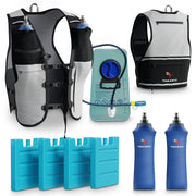 Taka Fit front view with bottles showing easy-access hydration