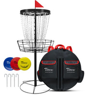 TARUMG front view of assembled basket showing catch tray and benefit of stable target