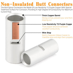 Taukealugs array of adhesive-lined 3:1 heat-shrink tubes for sealed joints