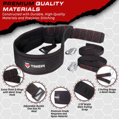 TAVIEW close-up of reinforced stitching and metal buckle for long-lasting durability