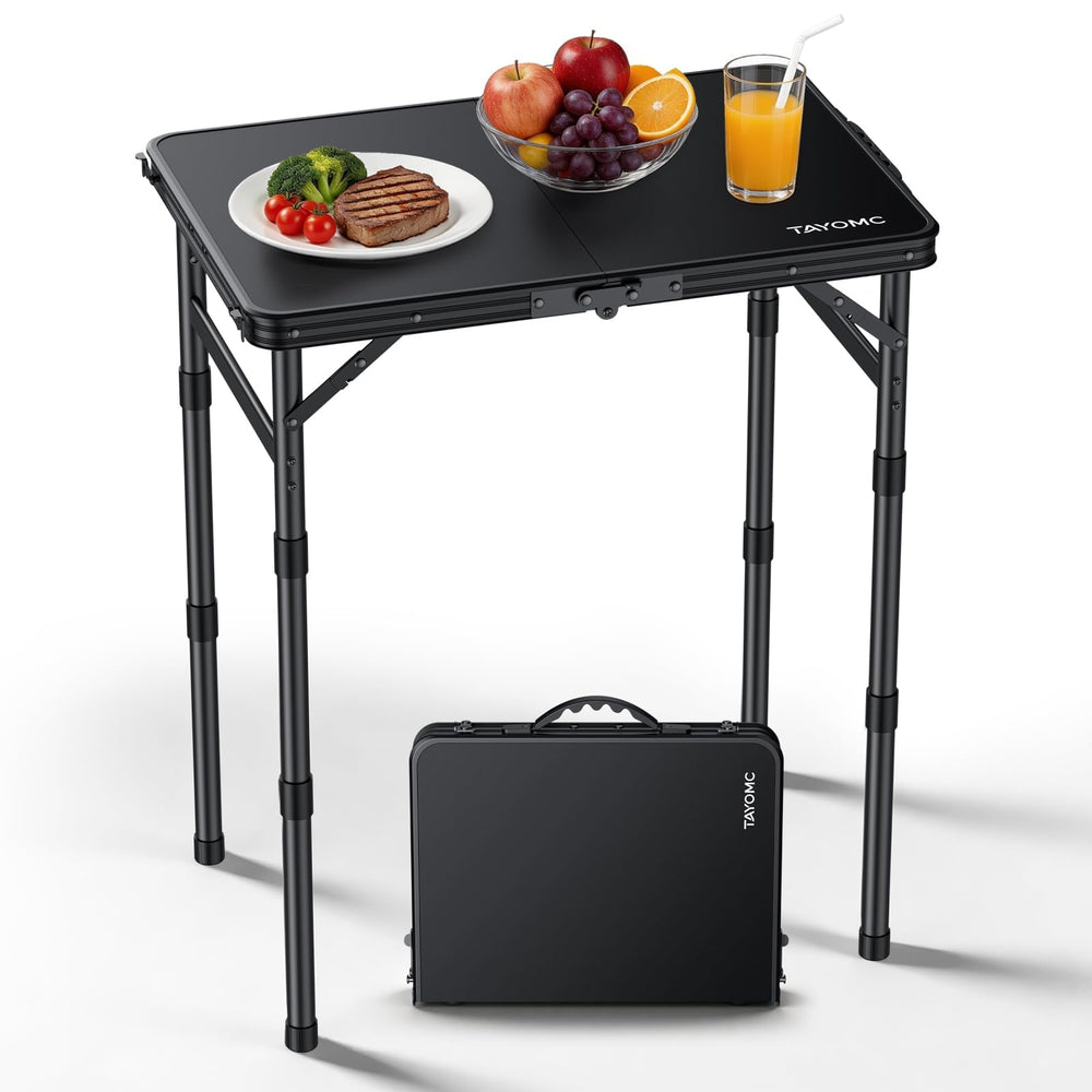 TAYOMC front view folded and open showing compact portability and benefit