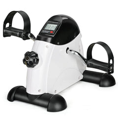 TECHMOO front view showing compact pedals and stable base for discreet exercise