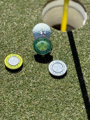 Tee Time Tees close-up of strong magnet detail demonstrating secure hold