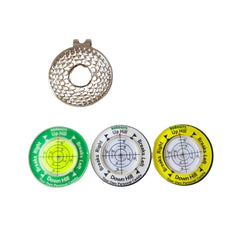 Tee Time Tees front view of 3-pack magnetic clip set showing convenience