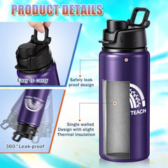 Teecyhooo bottle on classroom desk demonstrating teacher-friendly size and convenience
