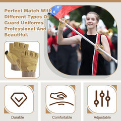 Teenyyou gloves in use with flag showing improved grip and control during routine