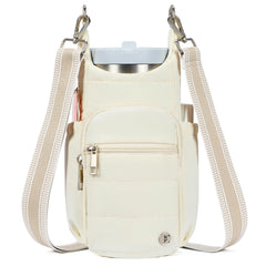 Telena front view showing zip closure and organized pockets for easy access