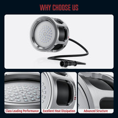Tendelux stainless steel body detail highlighting marine-grade 316L corrosion resistance