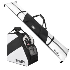 TENFLY ski bag front view showing full-length zipper and protection benefit