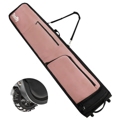 TENFLY front view of wheeled ski bag showing full-length protection and mobility