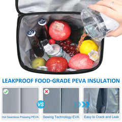 Tenot cooler backpack open revealing insulated main compartment for long-lasting chill