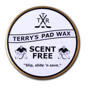 Terry's Pad Wax front tin showing label and compact 80g size for easy handling