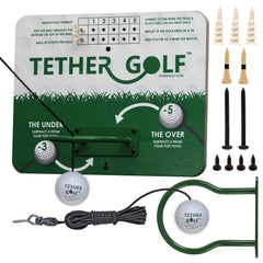 Tether Golf front assembly showing frame and ladder, Tether Golf makes family play simple