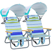 Thallike front view of chair showing canopy and seating comfort