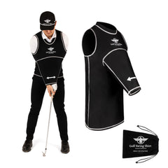 The Golf Swing Shirt front view showing streamlined fit and instant training benefit