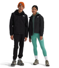 The North Face front view of jacket showing waterproof shell and fit benefit