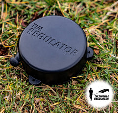 Close-up of The Regulator metal-reinforced pull knob demonstrating durable release protection